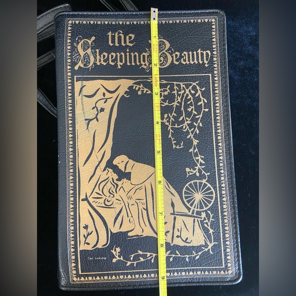 The Sleeping Beauty Vintage Book Purse Crossbody Clutch Handbag Vegan Classic - Picture 14 of 14